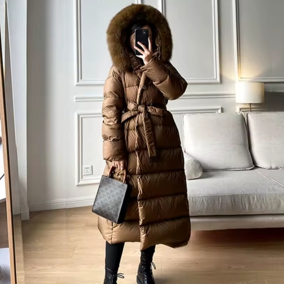Jackets & Blazers - Real Fur Jacket 2025 Winter Women White Duck Down Jackets Ultra Light Warm